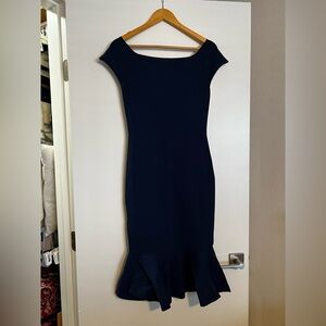 Eva Mendes for New York & Company Midnight Blue Midi Dress